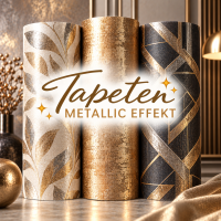 Tapeten Metallic Effekt