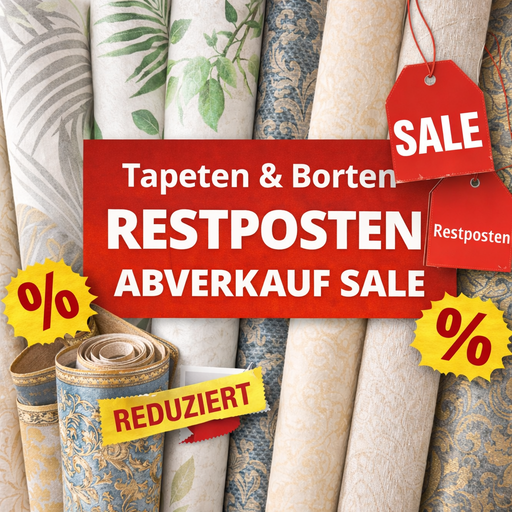 Tapeten-Tapetenborten-Restposten