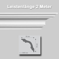 Zierprofile extrudiert aus Polystyrol 95/95 mm