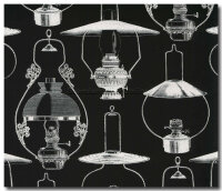 Tapete Black & White aus Canada Petroleumlampe