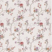 Tapete im Landhaus Stil aus Italien Blumenranke