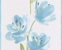 Tapete Esprit Blumen Vliestapete Beige Blau