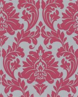 Vliestapete Majestic klassisch Damask Design Pink