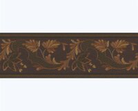 Bordüre klassisch Floral Fiori di Seta braun gold