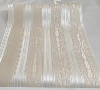 Satintapete Streifen champagner beige Moire