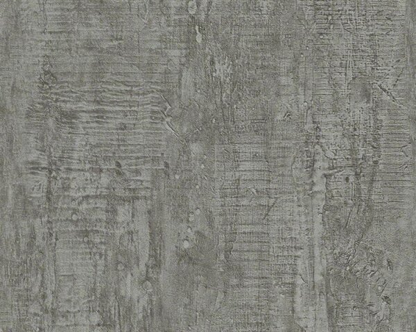 Tapete Holz & Stein grau antrahzit