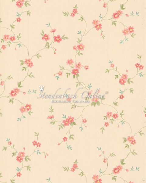 Floral Prints Landhaus Tapeten Blumenranken