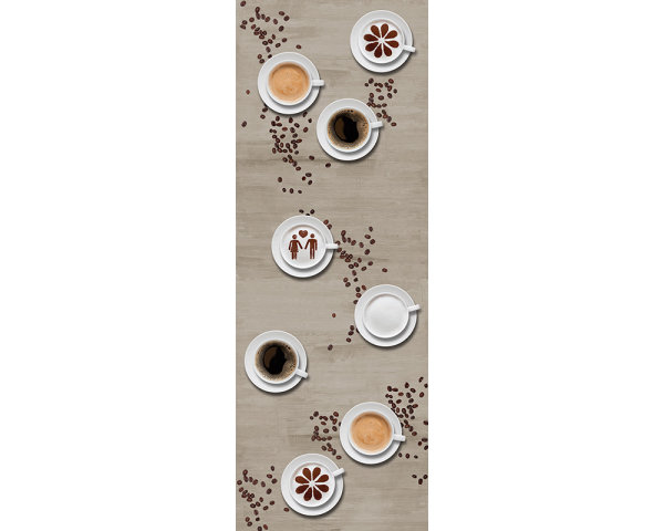 AP Panel Coffee break 2,80 m  x 1,00 m Material 130 g Glattvlies (matt)