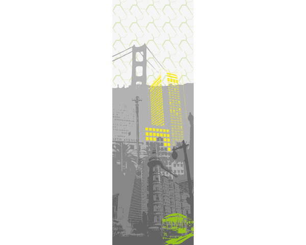 AP Panel San Francisco 2,80 m  x 1,00 m Material 130 g Glattvlies (matt)