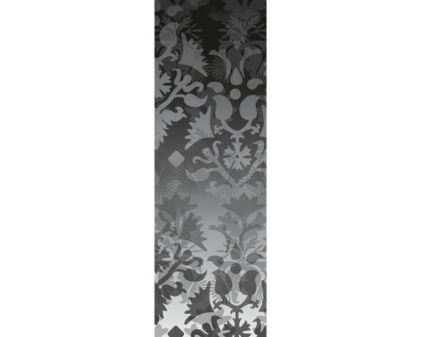 AP Panel Ornamental spirit black and white 2,80 m  x 1,00 m Material 130 g Glattvlies (matt)