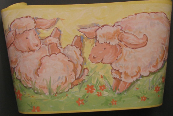 Kinderzimmer Bordüre, Schafe