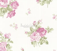 English Florals Landhaus Leimdruck Tapeten Blumen Floral