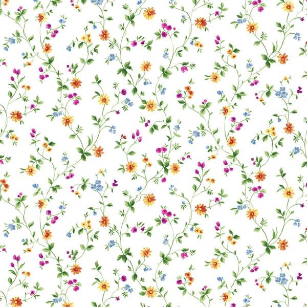 Fiorellini Tapeten Landhaus aus Italien Blumenranken