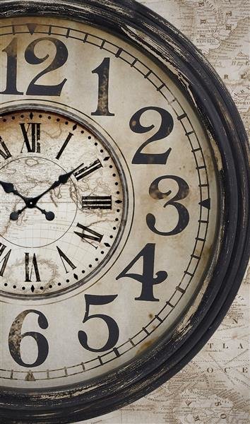 Hit The Road Vliestapeten Wandbild Uhr