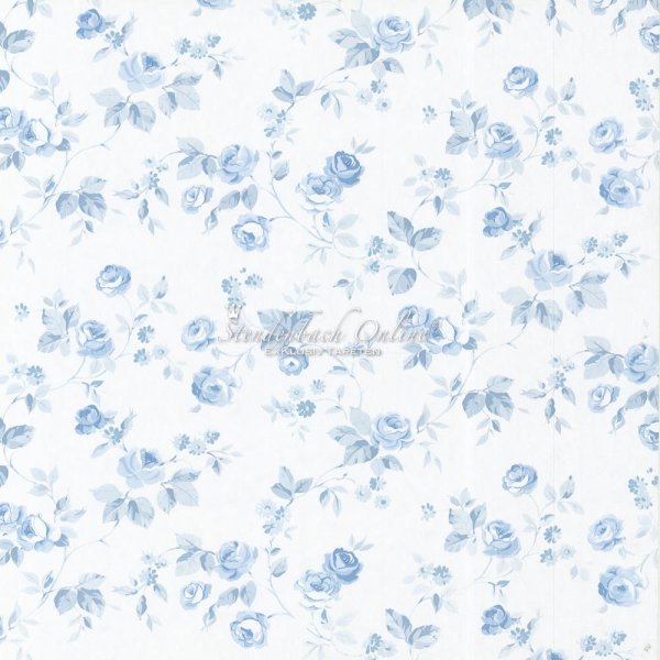 Aromas Vliestapeten Landhausstil Rosen Ranken