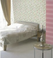 Aromas Vliestapeten Landhausstil Rosen Ranken