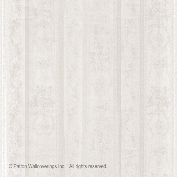 Simply Silks Tapete Moire Rosen creme