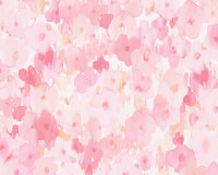 &Ouml;kotapete Papiertapete aquarell Blumen rosa