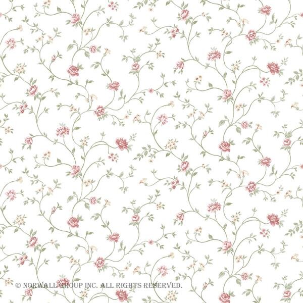 PP35524 Tapete britischer Landhaus Stil Pretty Prints Rosen Ranken
