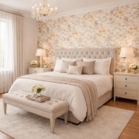 Xl Vliestapeten Landhaus Blumen Floral 1,06 M. breit