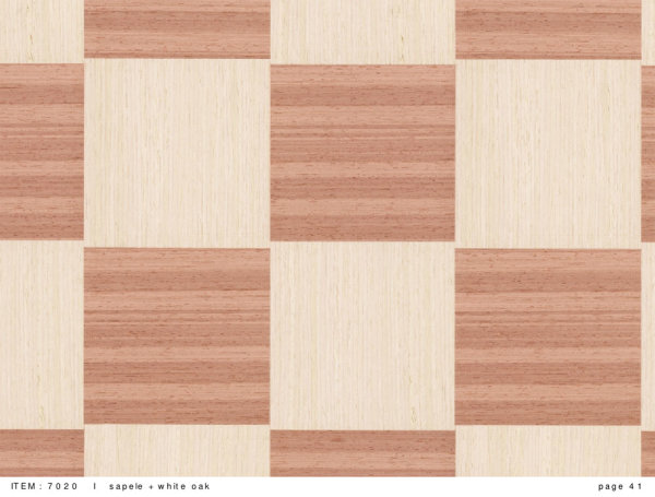 Echtholz Tapete Design sapele+white oak