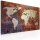 Wandbild  Rostfrbene Weltkarte  Triptychon 60x40 cm