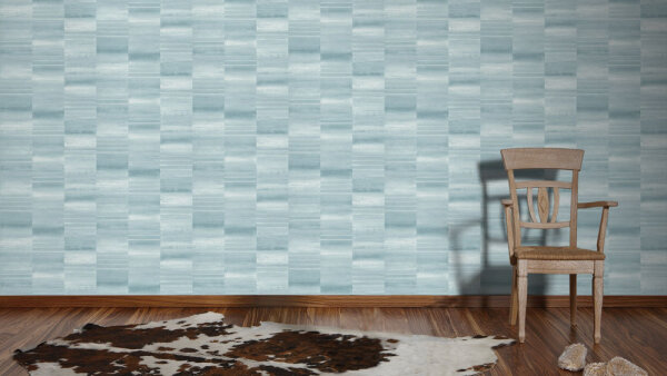 Livingwalls Vliestapete Revival Tapete grafisch blau