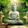 200x140 cm Fototapete Buddhas Garten