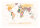 250x175 cm Fototapete World Map