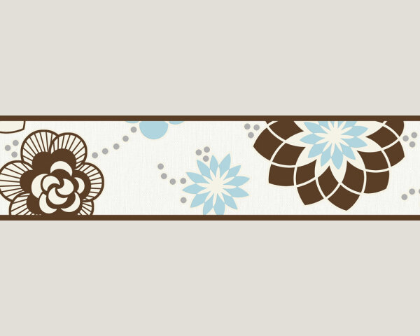 Bordüre sweet candy Retro Blumen Design