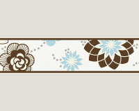 Bordüre sweet candy Retro Blumen Design