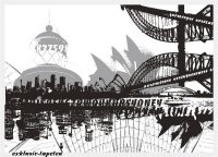 XL wallpaper City Sydney 4 x 2,67 Meter (150g Vlies)