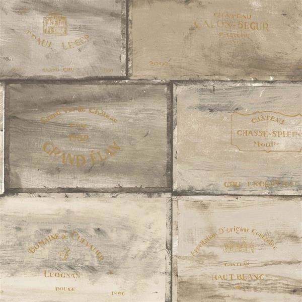 Kitchen Style Tapete Wein Label