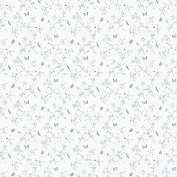 Mininatures Tapeten Landhausstil Blumen Floral