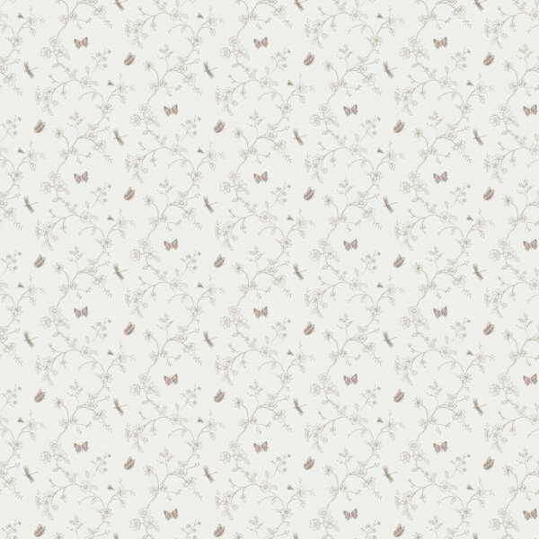 Mininatures Tapeten Landhausstil Blumen Floral