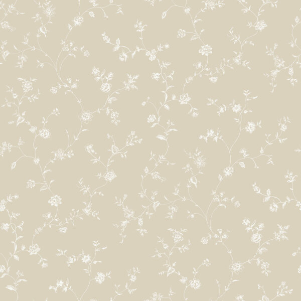 Mininatures Tapeten Landhausstil Blumen Floral