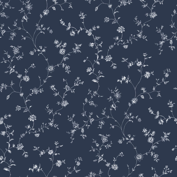 Mininatures Tapeten Landhausstil Blumen Floral