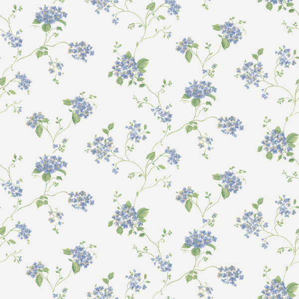 Mininatures Tapeten Landhausstil Blumen Floral