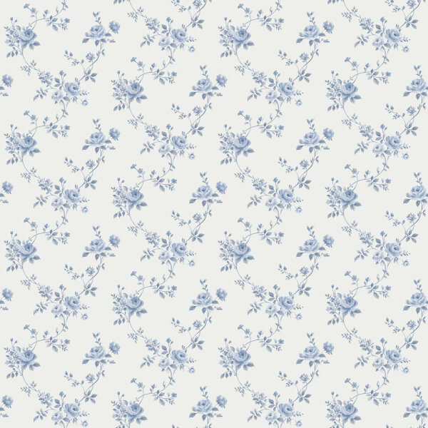Mininatures Tapeten Landhausstil Rosen Floral