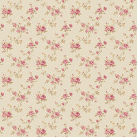 Mininatures Tapeten Landhausstil Rosen Floral
