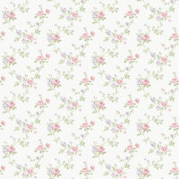 Mininatures Tapeten Landhausstil Rosen Floral