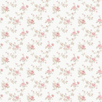 Mininatures Tapeten Landhausstil Rosen Floral