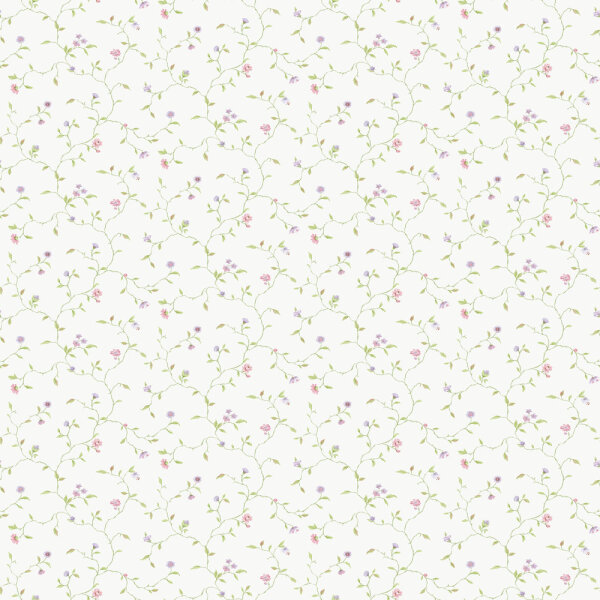 Mininatures Tapeten Landhausstil Blumen Floral