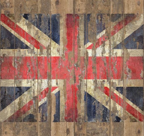 Grunge Great Britain Wallpaper 250 x 265 cm (HxB)