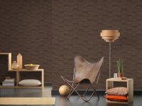 Tapete Authentic Walls Holz Optik braun