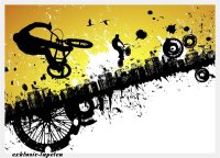 M wallpaper BMX Riders 1,33 x 2 Meter (150g Vlies)