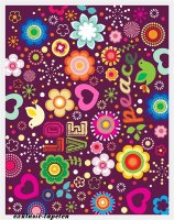 M wallpaper Love 1,33 x 2 Meter (150g Vlies)