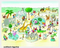 XL wallpaper Zoo 4 x 2,67 Meter (150g Vlies)