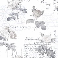 Nostalgie Tapeten Postkarte Floral