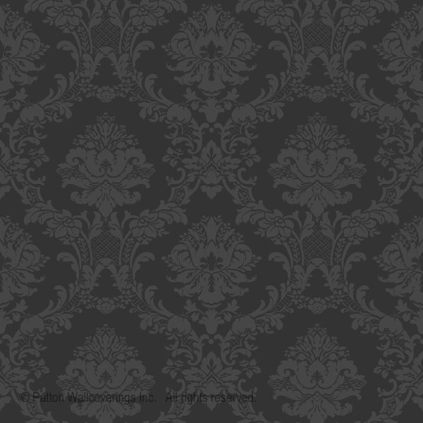 Simply Silks Tapete Barock schwarz
